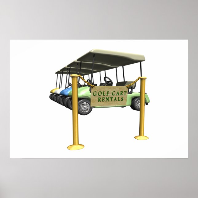 Golf Cart Rentals Poster (Vorne)
