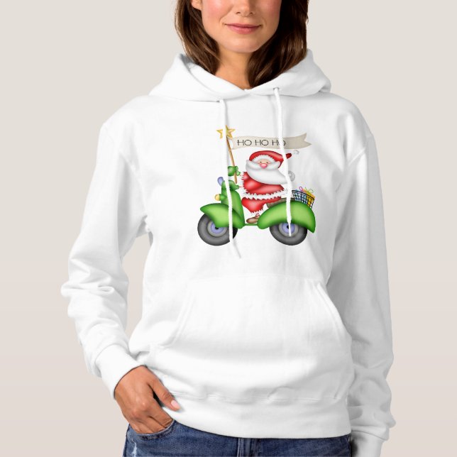 Golf Cart Santa Hoodie (Vorderseite)