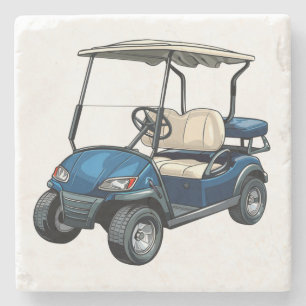 Golf Cart Stone Untersetzer