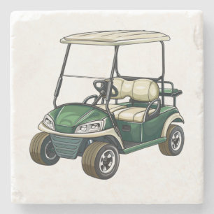 Golf Cart Stone Untersetzer