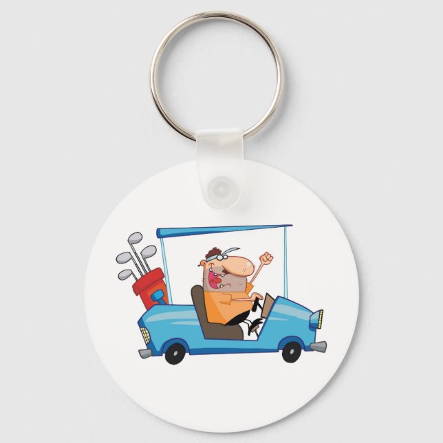 Golf Cart Typ Schlüsselanhänger (Vorderseite)