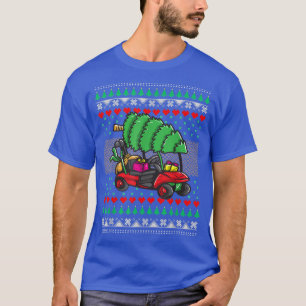 Golf Cart Ugly Christmas SweaterGolf Weihnachtsgif T-Shirt