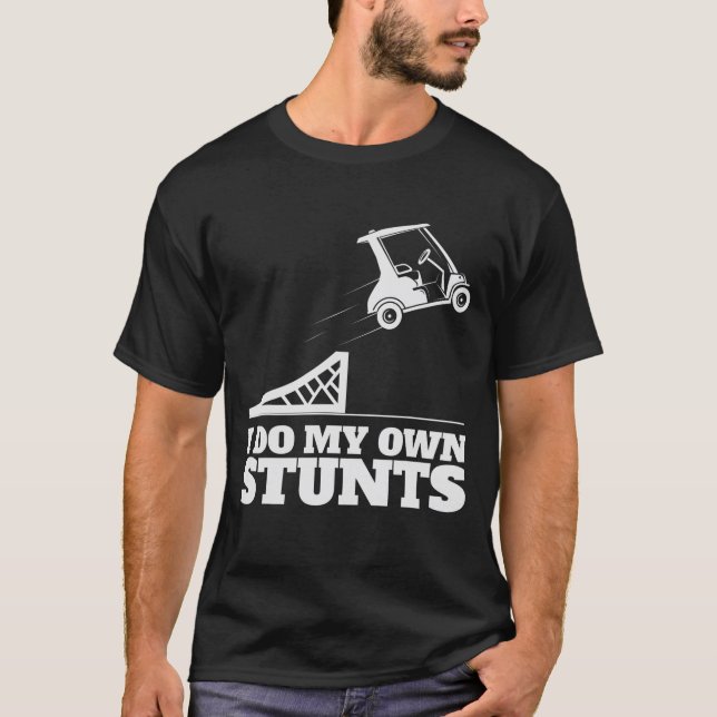 Golf Cart Unfall Ich tue meinen eigenen Stunts Spa T-Shirt (Vorderseite)
