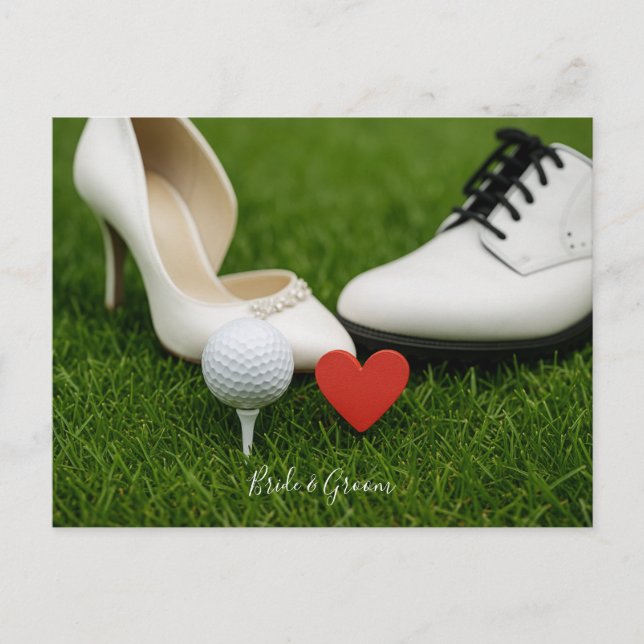 Golf carte balle de golf avec amour (Devant)