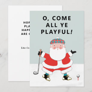 Golf Cartes de fin de année de Noël