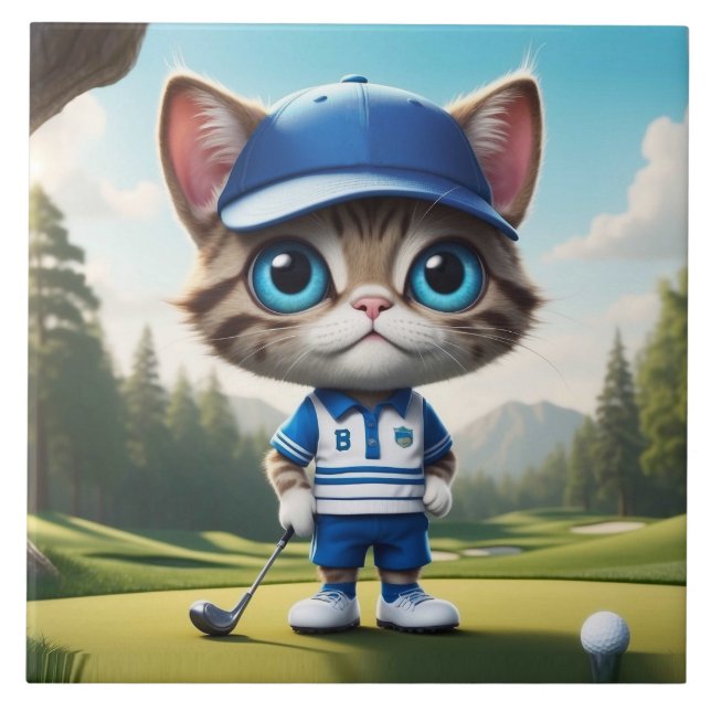 Golf Cat Fliese (Vorderseite)