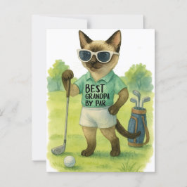 Golf Cat Golf Cat ist das beste Grand Pa von Par Postkarte