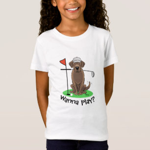 Golf Chocolate Labrador Retriever Dog - Niedlich T-Shirt