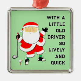 Golf Christmas Collectible Ornament Aus Metall