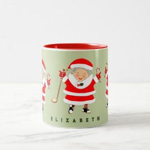 Golf Christmas Collectible Zweifarbige Tasse