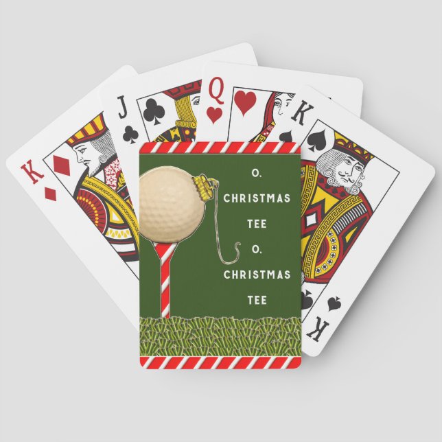 Golf Christmas Kleine Geschenk Spielkarten (Rückseite)