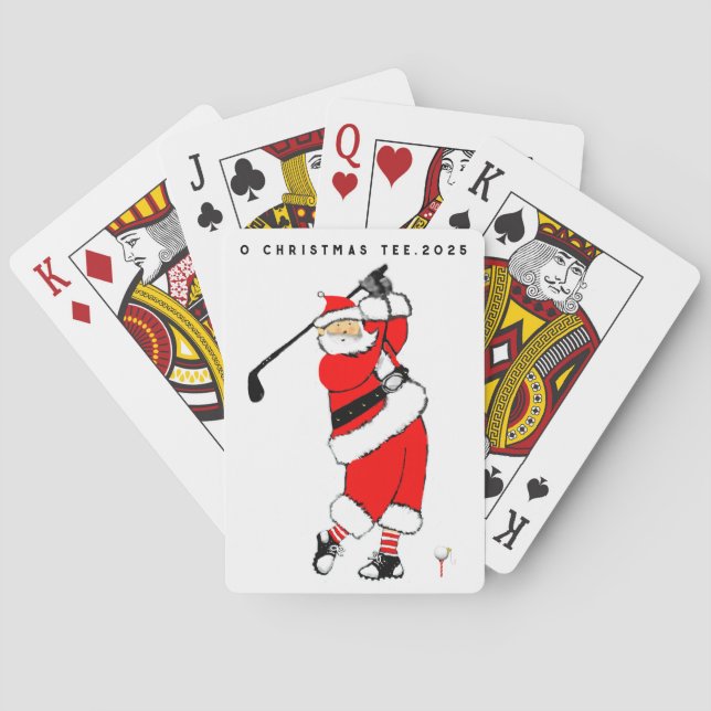 Golf Christmas Kleine Geschenk Spielkarten (Rückseite)