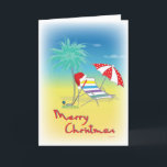 GOLF Christmas Weihnachtsmannmütze Beach Funny Car Karte<br><div class="desc">Funny und cool Golf Frohe Weihnachtskarte mit einer Weihnachtsmannmütze,  Palmen. Original Grußkartendesign von ©Inge Lewis. Große Weihnachtskarte für Vater,  Großvater,  Großmutter oder alle Golfliebhaber. . Weitere passende Artikel finden Sie im ingeinc.com Store.</div>