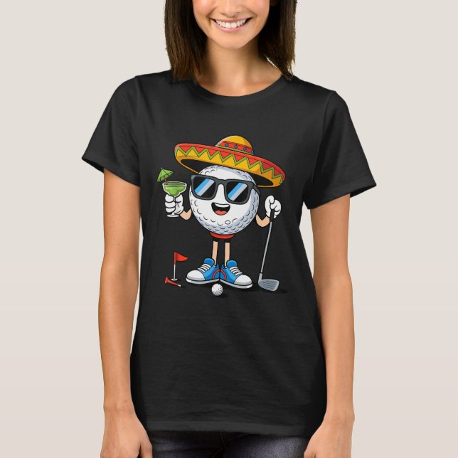Golf cinco de mayo Golfen  T-Shirt (Vorderseite)