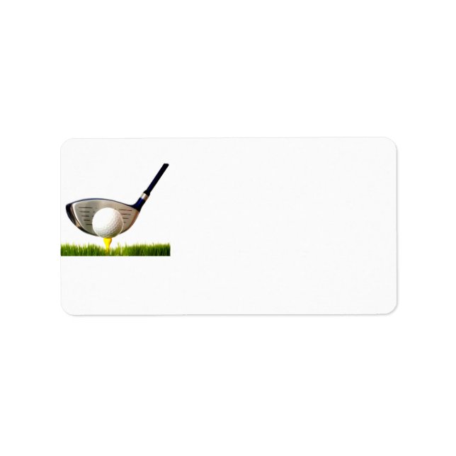 Golf Club Adressaufkleber (Vorne)