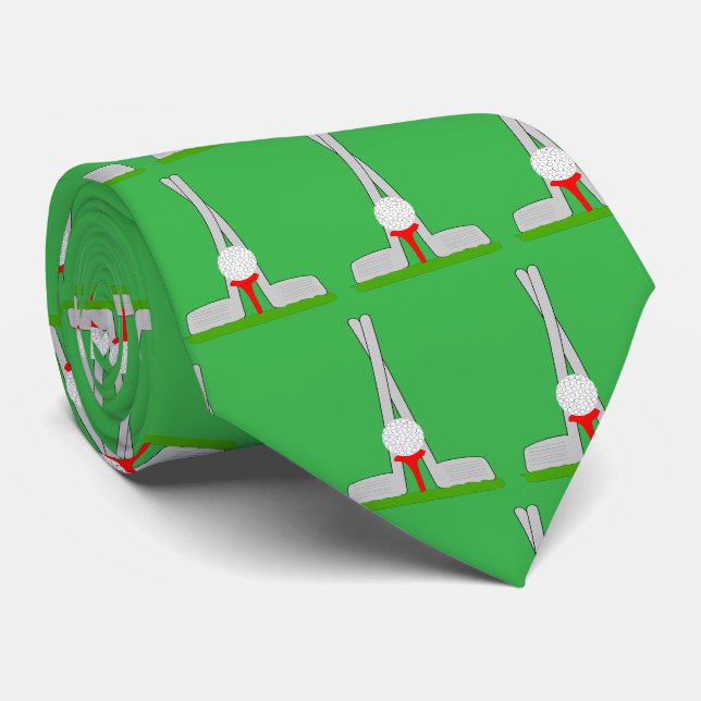Golf Club Design Krawatte (Gerollt)