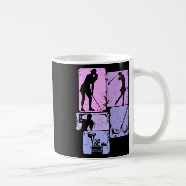 Golf Club Golfer Golfspielen Kaffeetasse (Rechts)