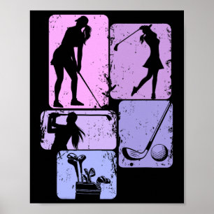 Golf Club Golfer Golfspielen Poster