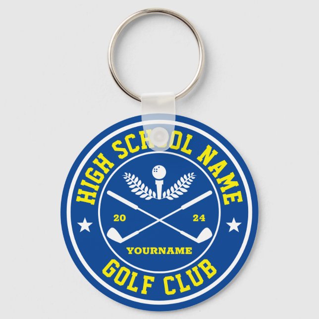 Golf Club Golfteam Personalisiert Sport Schlüsselanhänger (Vorderseite)