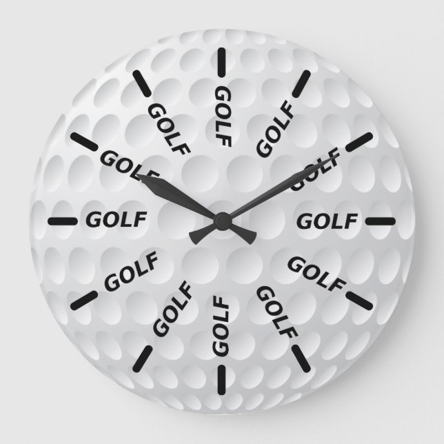 Golf Club Große Wanduhr (Vorderseite)