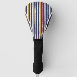Golf club head cover with vertical stripes  golf headcover