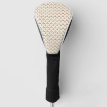 Golf club headcover displayed in two views