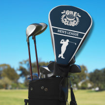 Golf Club Logo Name Golf Swing Navy Blau