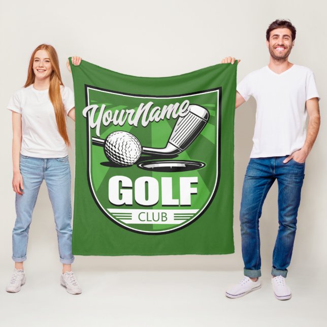 Golf Club NAME Pro Golfer Player Personalisiert Fleecedecke (Beispiel)