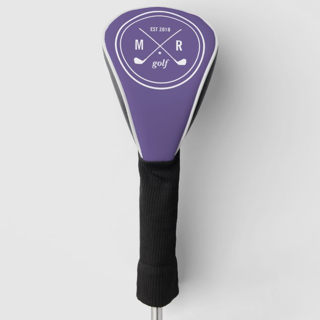 Golf CLub personalisiertes Logo Monogramm Ultravio Golf Headcover (Vorderseite)