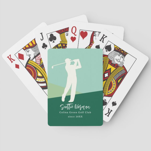 Golf Club Spieler Karten Spiel  Spielkarten (Rückseite)