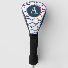 GOLF CLUB TREIBER DECKEN CUSTOM INITIAL WAVE PATTE GOLF HEADCOVER