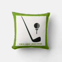 Golf Club und Kugel schwarz, grüne Gewohnheit