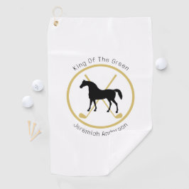 Golf Club und Pferd Personalisiert Golfhandtuch