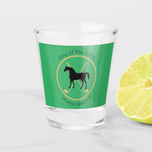 Golf Club und Pferd Personalisiert Schnapsglas