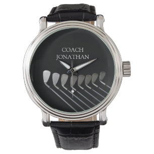 Golf Clubs Art Golf Coach Name für Golfspieler Armbanduhr
