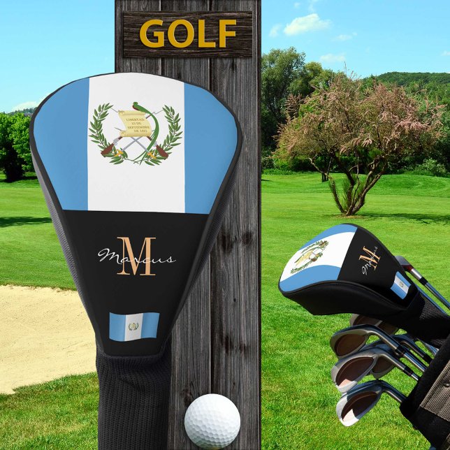 Golf Clubs für mit Monogramm und guatemaltekische  Golf Headcover (Von Creator hochgeladen)