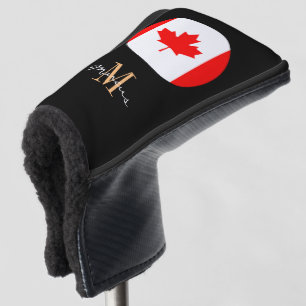 Golf Clubs für mit Monogramm und kanadische Fahnen Headcover