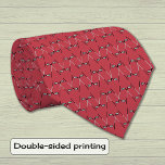 Golf clubs pattern red krawatte<br><div class="desc">this tie has a pattern of crossed golf clubs on a rich deep red background. This design is simple and stylish for a keen golfer.</div>