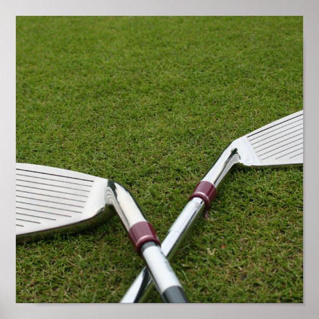 Golf Clubs Print Poster (Vorne)
