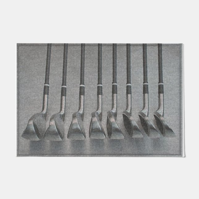 Golf Clubs Rudel, einfache Golfspieler  Fußmatte (Vorderseite)