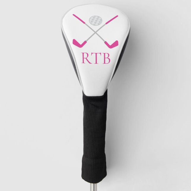 Golf Clubs und Ball Personalisiert Golf Head Cover Golf Headcover (Vorderseite)