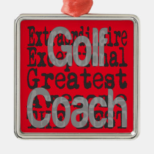 Golf Coach Extraordinator Ornament Aus Metall