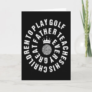 Golf Coach Geschenk Karte