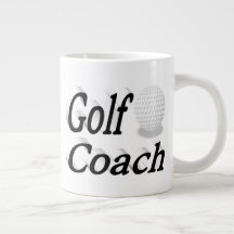 Golf Coach Halbtext Riesenkaffee Tasse