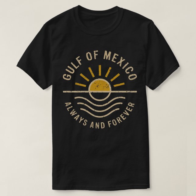 Golf Coast Travel T-Shirt Golf von Mexiko T - Shir (Design vorne)