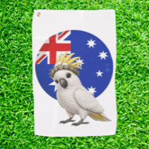 Cockatoo Un petit morceau d'Australie Serviette de