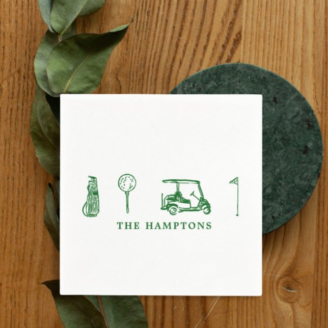 Golf Cocktail Serviette (Von Creator hochgeladen)