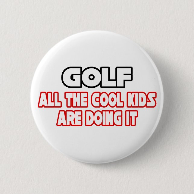Golf, cool Kids Button (Vorderseite)