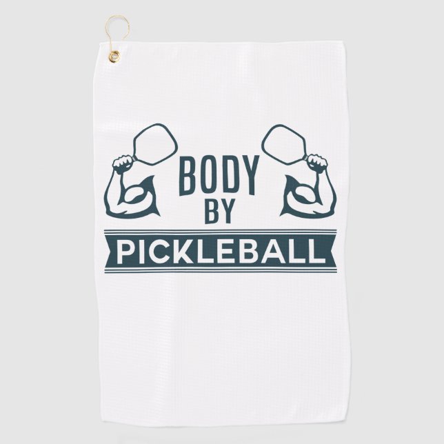 Golf "Corps par la serviette de Pickleball" Microfiber (Devant)