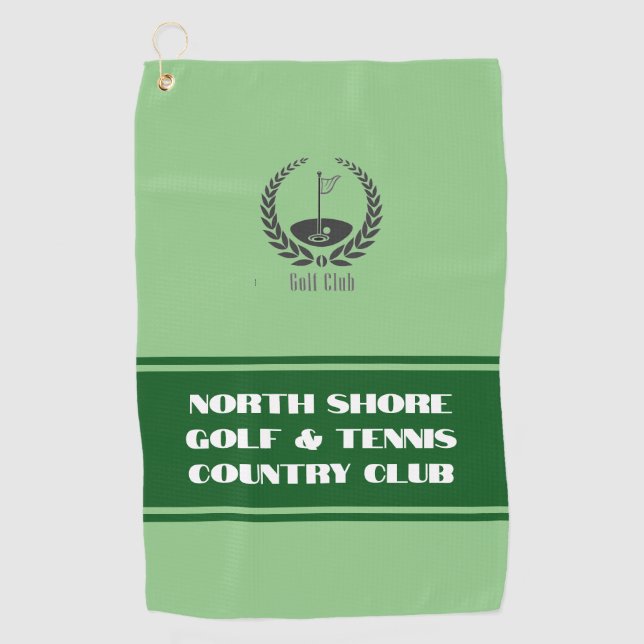 Golf Country Club Handtuch mit Club Logo individue (Vorderseite)